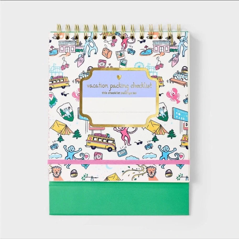 Roller Rabbit x Target Roadtrip Vacation Packing List Notepad